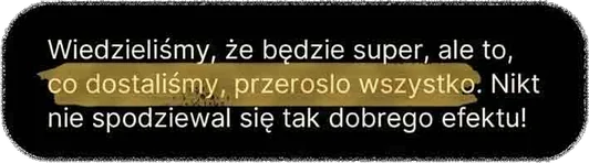 Wiedzieliśmy, że będzie super, ale to, co dostaliśmy, przerosło wszystko. Nikt nie spodziewał się tak dobrego efektu!